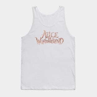 Sparkling rose gold Alice in Wonderland Tank Top